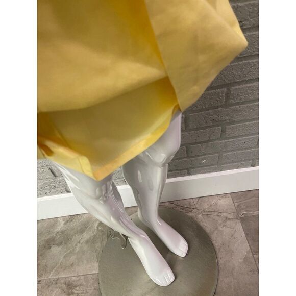 Alex Marie Yellow Sheath Dress with Beaded Neckline Size 6 - Picture 9 of 11